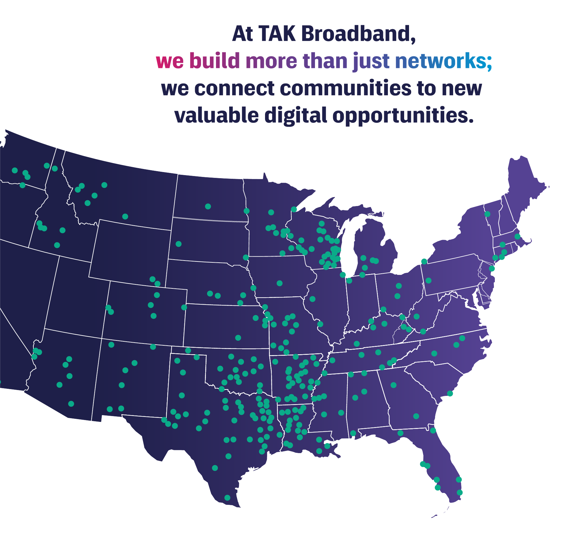 TAK Broadband Service Area Map