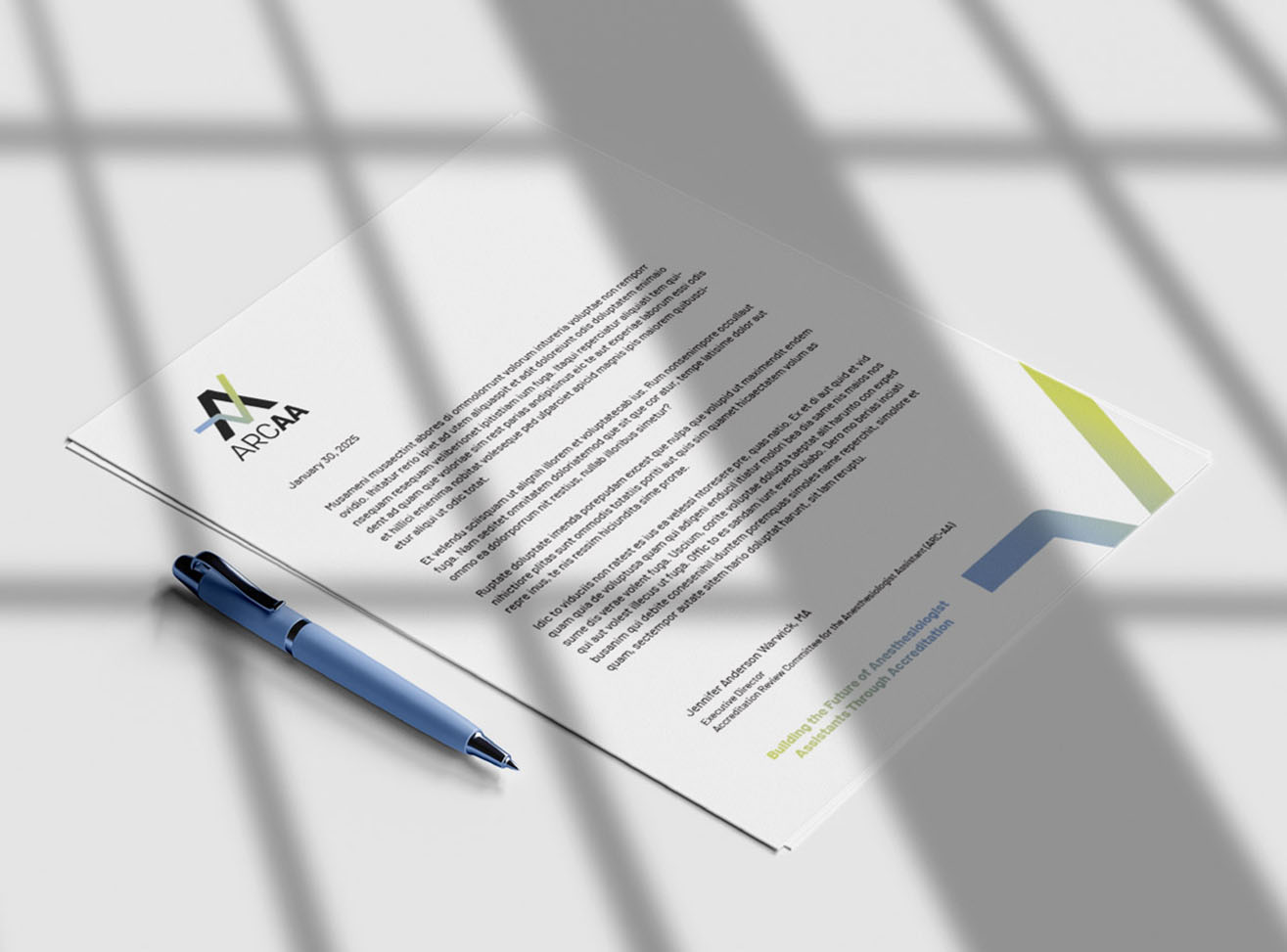 ARC-AA Letterhead ARC-AA Letterhead