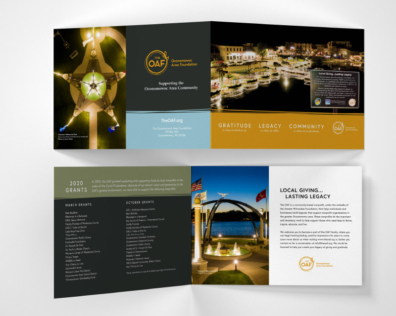 Print Materials For Oconomowoc Area Foundation Print Materials For Oconomowoc Area Foundation