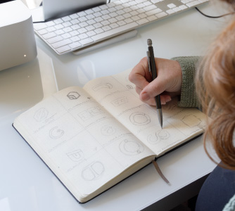 Ocreative Designer Planning a Logo Design