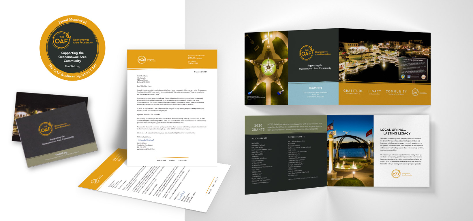 Print Materials for the OAF Designed by Ocreative