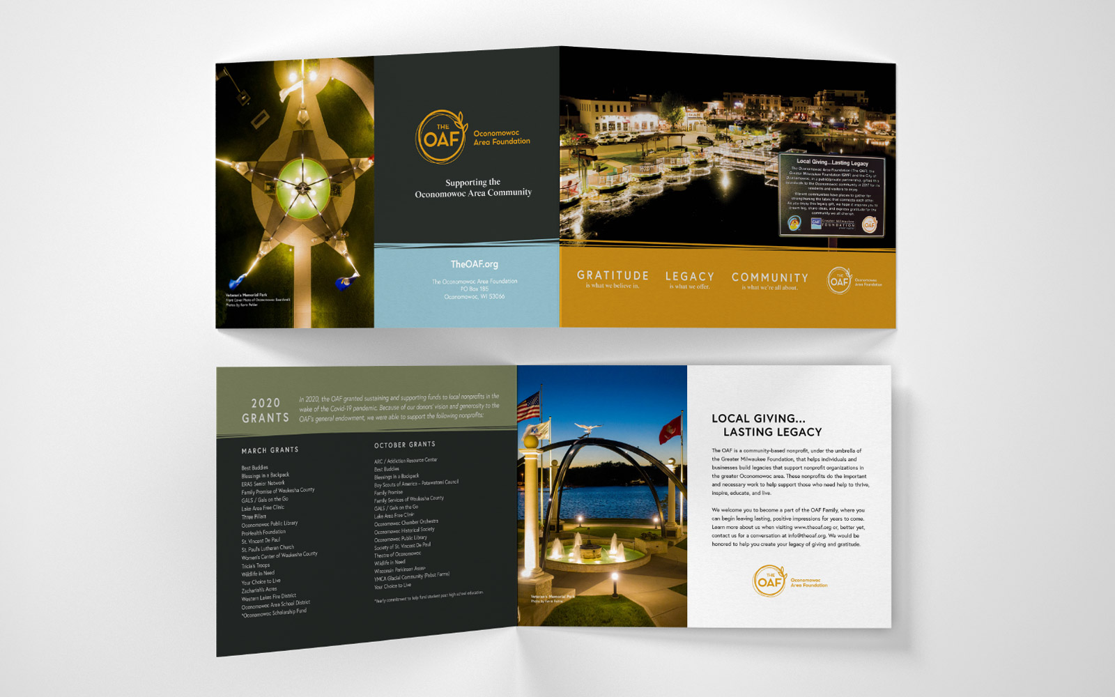 Pamphlet For Oconomowoc Area Foundation