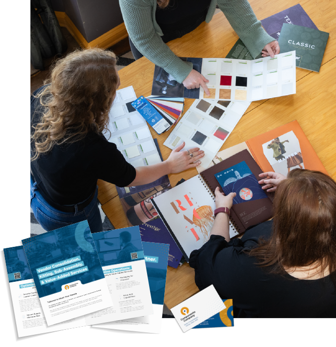 Ocreative Team Working on Branding Project