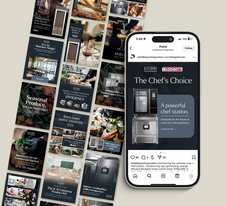 Social Media Examples from U-Line Refrigeration