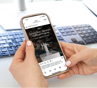 Looking at Social Media on Apple Phone