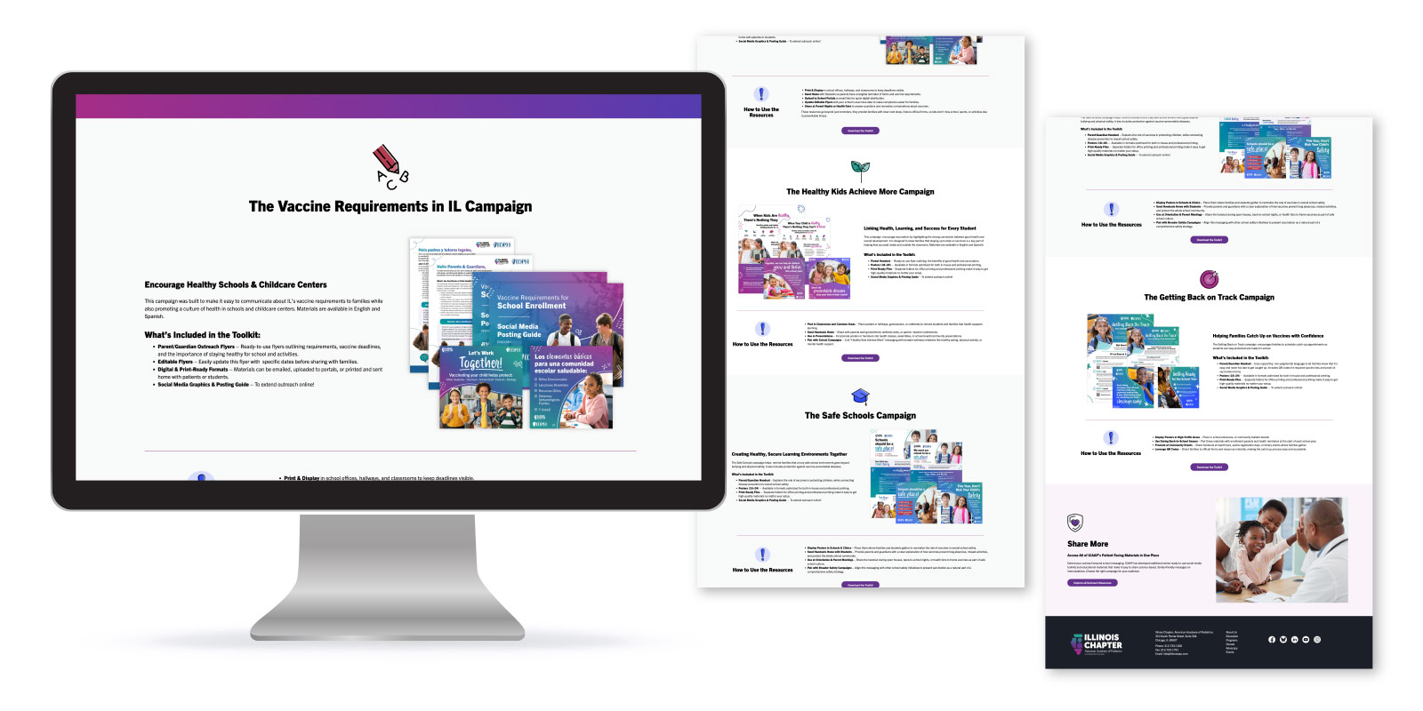 ICAAP Campaign Displayed on Desktop