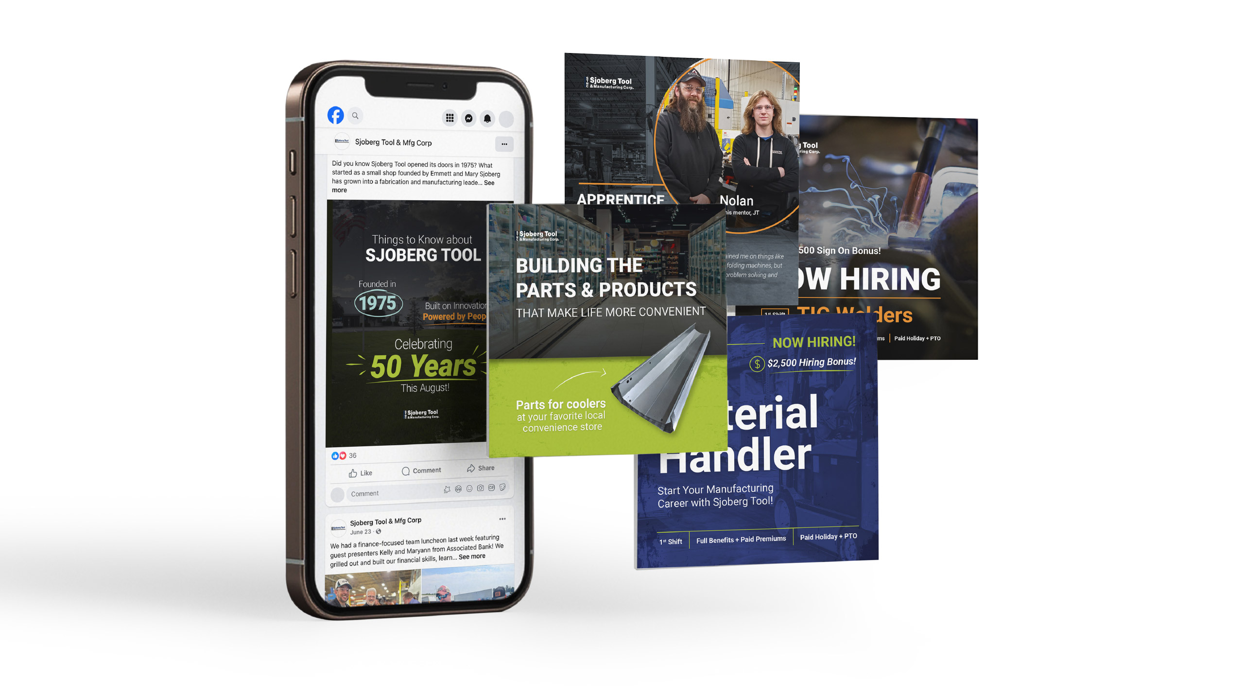 Facebook Social Media Posts by Ocreative For Sjoberg Tool