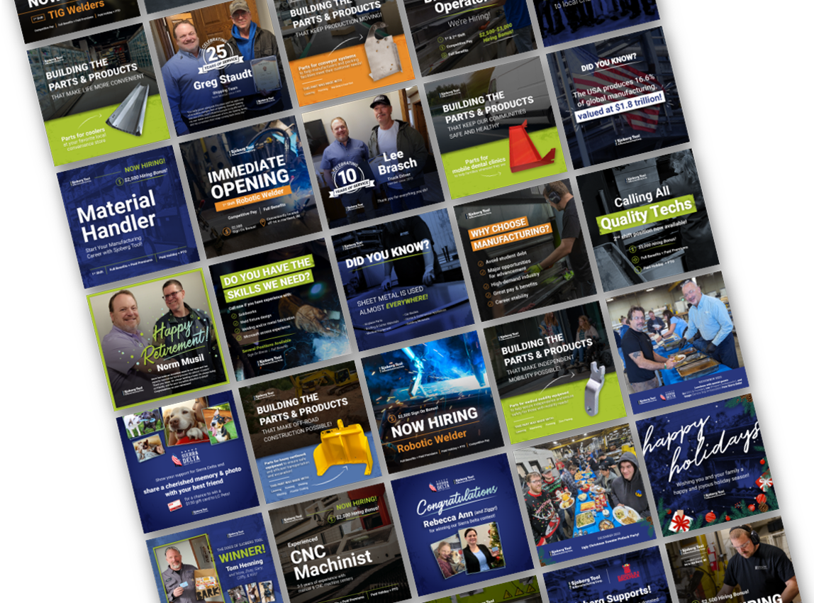 Social Media Featured Images Collage