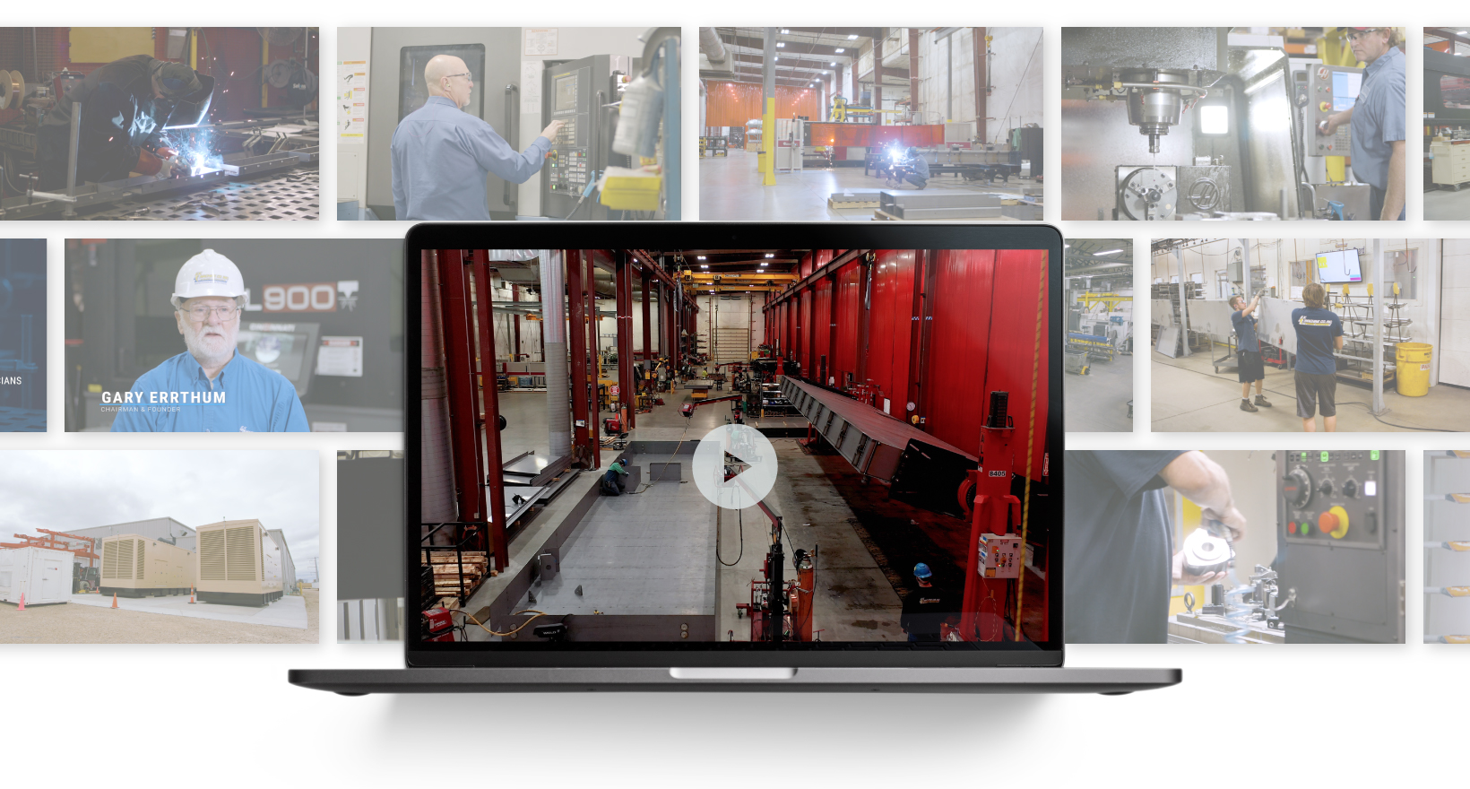 EK Machine Intro Video Displayed on Laptop Screen Size