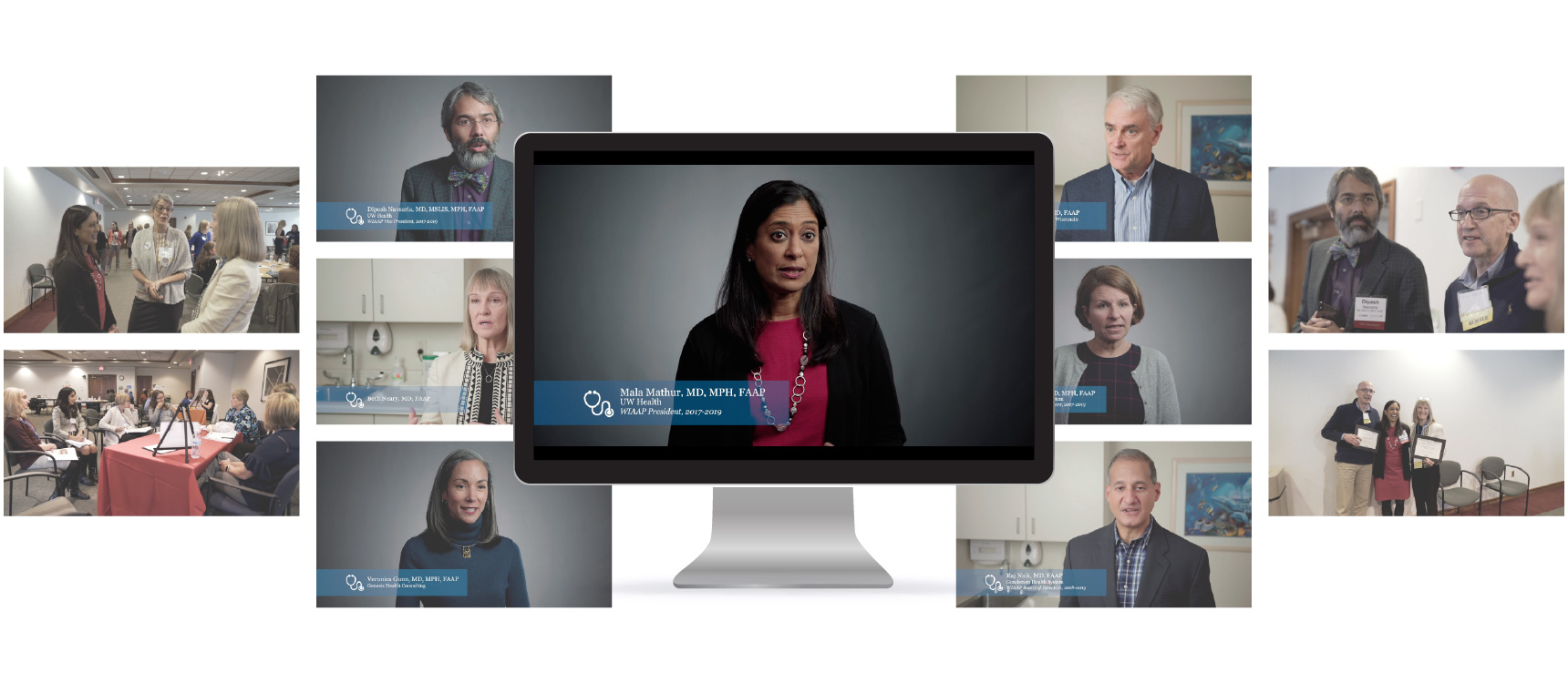 WIAAP Videos Displayed on Mac Desktop Display