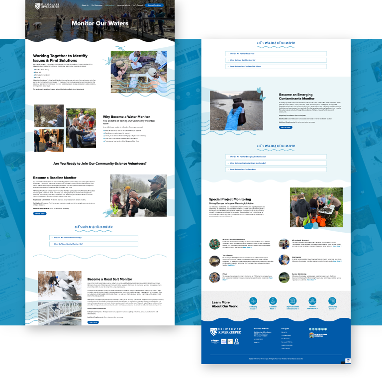 Custom Web Design For Milwaukee Riverkeeper