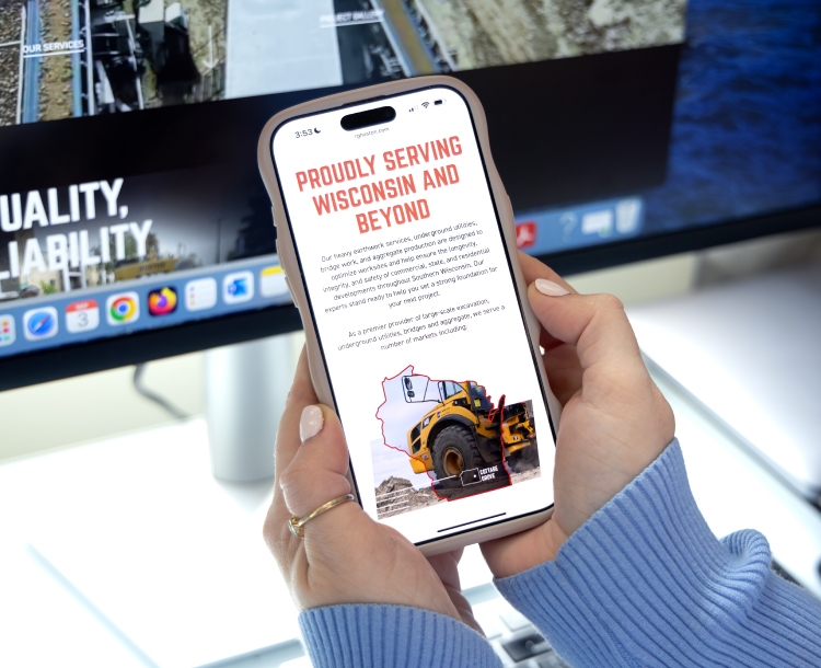 Responsive Website on Mobile Phone