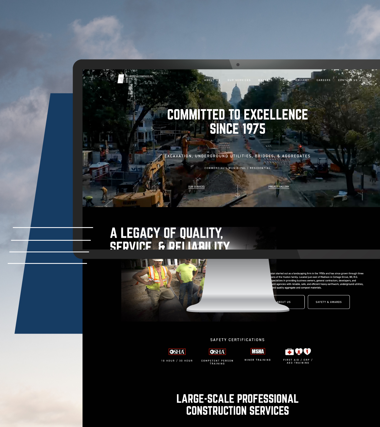 Custom Web Design Project for RG Huston