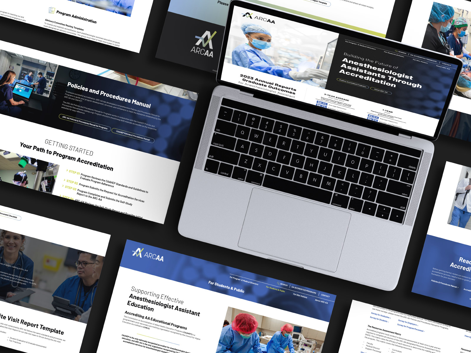 ARC-AA Website Across Multiple Types of Displays