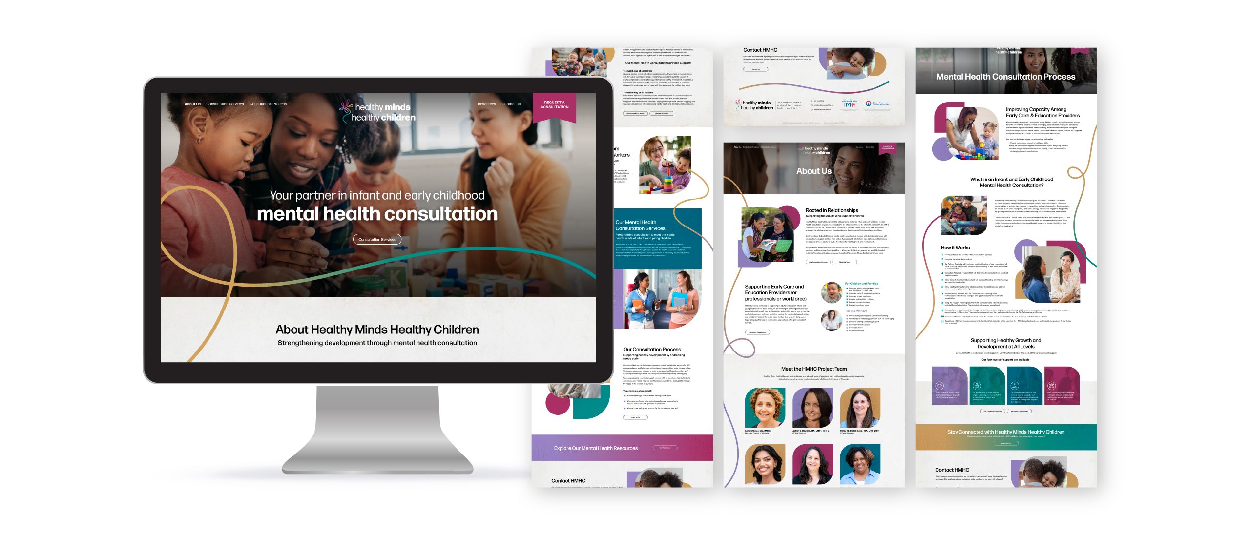 The New Healthy Minds Healthy children Website Design