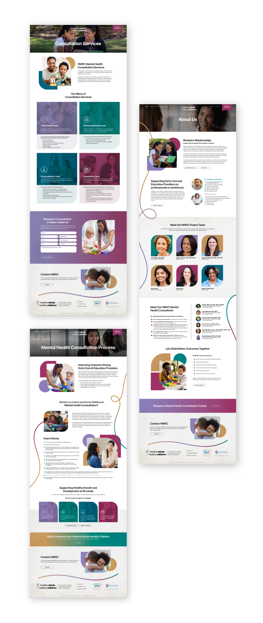 Flatlay Website Designs for HMHC by Ocreative