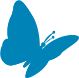 Butterfly Icon Left Butterfly Icon Left