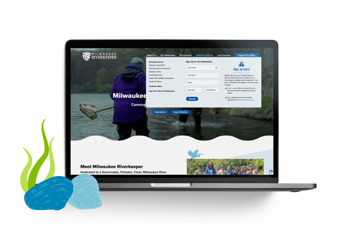 Milwaukee Riverkeeper Contact Form in Menu Milwaukee Riverkeeper Contact Form in Menu